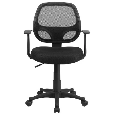 Mid-Back Mesh Computer Chair Black - Belnick - Image 3