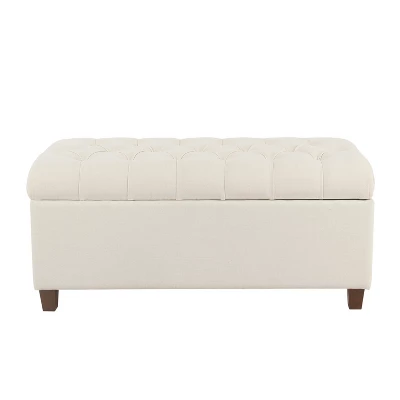 Ainsley Button Tufted Storage Bench - HomePop - Image 5