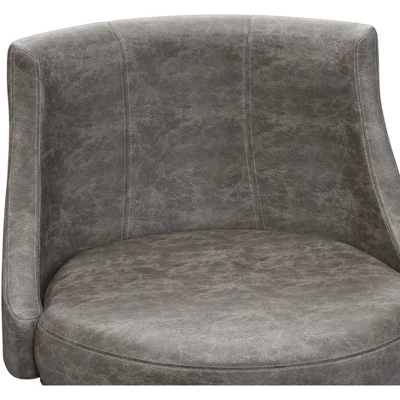 Napa Valley Wood Swivel Counter Height Barstool Aged Gray/Charcoal - Hillsdale Furniture - Image 6