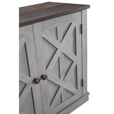 Saw Cut TV Stand For TVs Up To 55" Off White - Home Essentials - Image 6