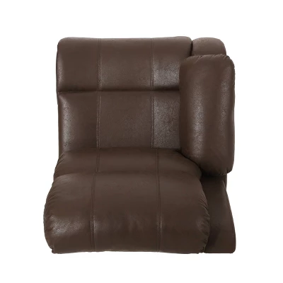 Meridan Contemporary Upholstered Theater Seating Reclining Sofa - Christopher Knight Home - Image 8