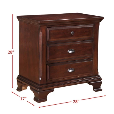 Brinley Nightstand Cherry Red - Picket House Furnishings - Image 3