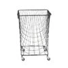 Square Industrial Metal Storage Cart Black CosmoLiving By Cosmopolitan