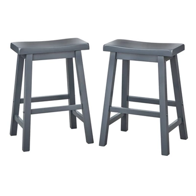 Set Of 2 24" Belfast Saddle Stools - Buylateral - Image 7