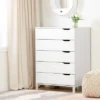 Kanagane 5 Drawer Chest Pure White - South Shore