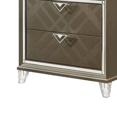 31" Skylar Nightstand Dark Champagne - Acme Furniture - Image 3