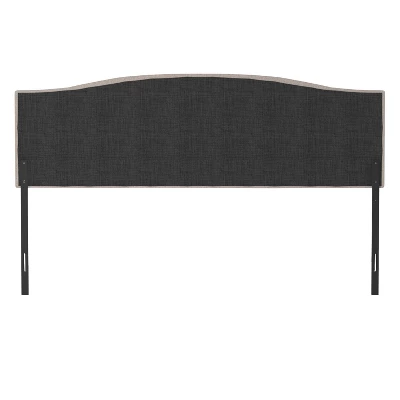 King/California King Provence Upholstered Arch Adjustable Tufted Headboard With Frame Linen Fabric - Hillsdale Furniture - Image 7