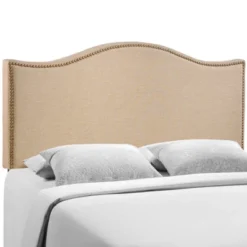 Curl Queen Nailhead Upholstered Headboard - Modway