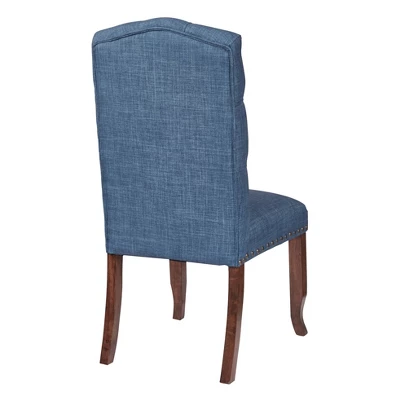 Jessica Tufted Dining Chair Navy - OSP Home Furnishings - Image 2