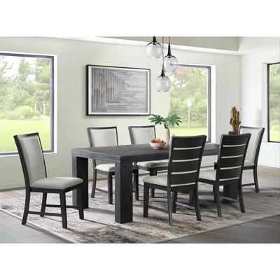 2pc Jasper Dining Slat Back Side Chair Set Black - Picket House Furnishings - Image 4