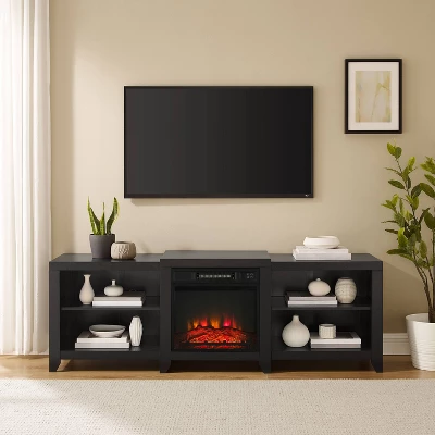 69" Ronin Low Profile TV Stand For TVs Up To 75" With Fireplace - Crosley - Image 2