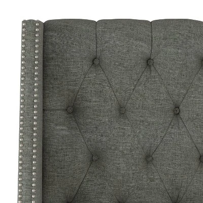 Diamond Tufted Nail Button Wingback Headboard - Skyline Furniture - Image 3