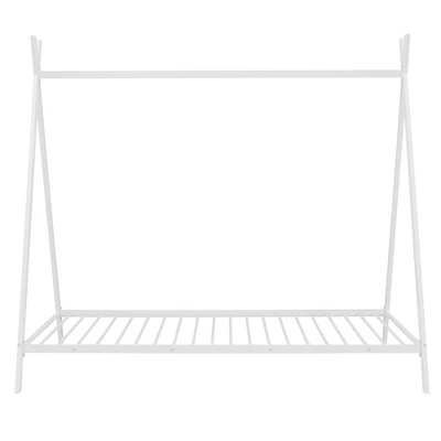 Metal Floor Play House Bed With Slat Tent Bed Frame-ModernLuxe - Image 5