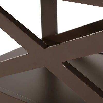 Vernon Contemporary 2 Shelf Side Table Dark Walnut - Christopher Knight Home - Image 6