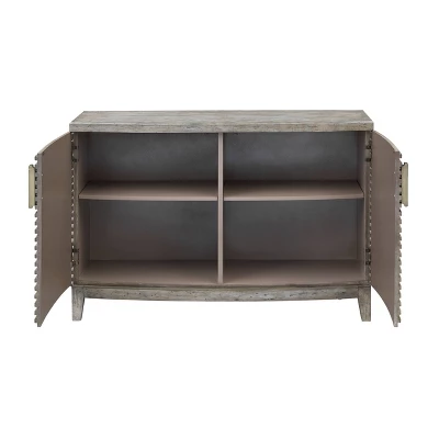 Averill 2 Door Credenza Gray - Treasure Trove Accents - Image 2