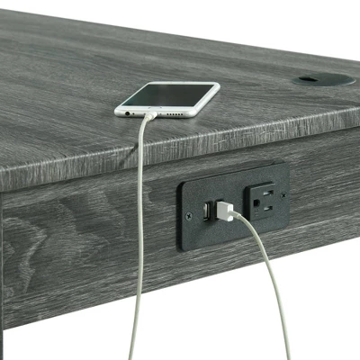 Draven Desk & Chair With USB Dark - Picket House Furnishings - Image 12