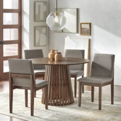 5pc Pavia Dining Set Walnut - Lifestorey