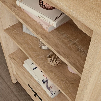 51.41" 2 Open Shelves Adaline Café Vertical Bookcase With Storage Orchard Oak - Sauder - Image 5