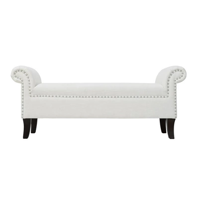 Jennifer Taylor Home Kathy Roll Arm Entryway Accent Bench - Image 11