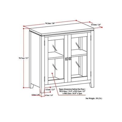 30" Essex Low Storage Cabinet Black - WyndenHall - Image 6