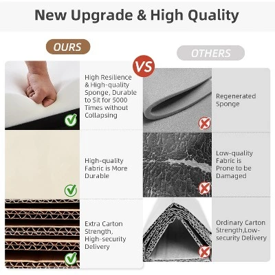 Lanna 76"Wide Vegan Leather Modern Style Convertible Futon Sofa Bed For Living Room Guest Bedroom | ARTFUL LIVING DESIGN - Image 6