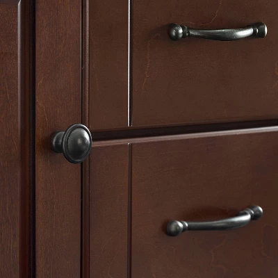 Eleanor Wood Top Kitchen Cart Mahogany/Natural - Crosley - Image 12