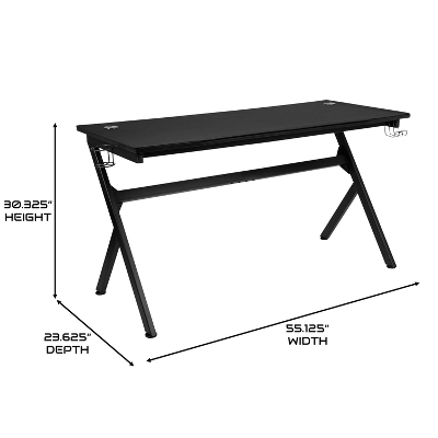 BlackArc Zulu Gaming Desk And Chair Set, Ergonomic Gaming Chair With USB Massage, Slide-Out Footrest, And Detachable Headrest Pillow - Image 7