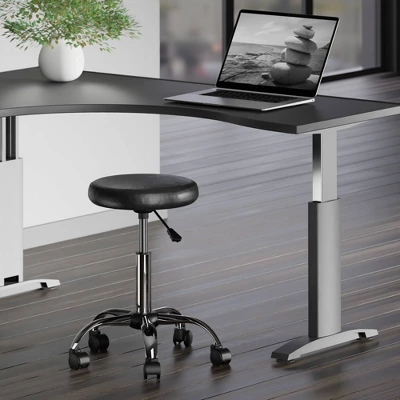 Clark Adjustable Height Swivel Bar Stool With Cushion Black - Winsome - Image 10