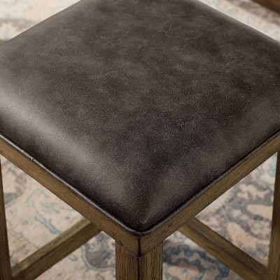 4pc Cohasset Counter Height Dining Set With USB Plug Gray - HOMES: Inside + Out - Image 6