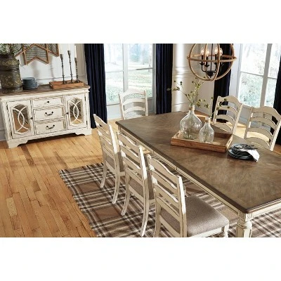 Realyn Rectangular Extendable Dining Table Chipped White - Signature Design By Ashley - Image 7