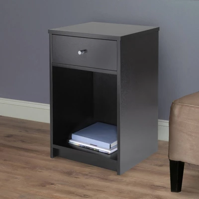 Squamish Nightstand With 1 Drawer - Black - Winsome - Image 5