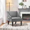 Yaheetech Modern Upholstered Armchair Velvet Accent Chair For Living Room Bedroom