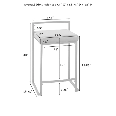 Set Of 2 Harlowe Barstools - Crosley - Image 9