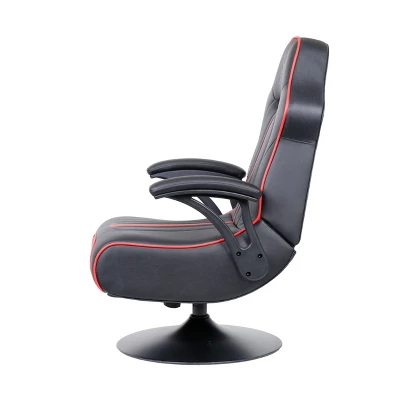 Torque Bluetooth Audio Pedestal Gaming Chair With Subwoofer Black/Red - X Rocker - Image 6