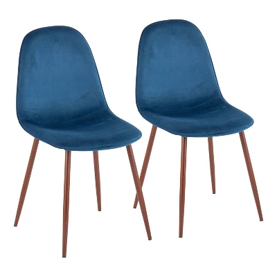 Set Of 2 Pebble Mid-Century Modern Dining Accent Chairs - LumiSource - Image 14