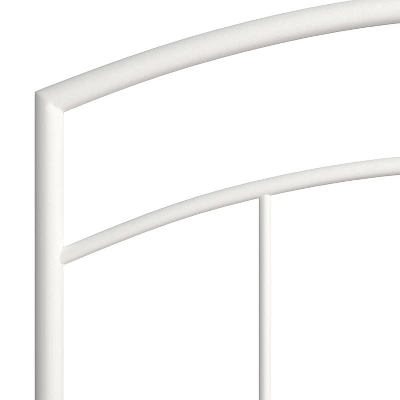 Full/Queen Julien Metal Headboard With Frame White - Hillsdale Furniture