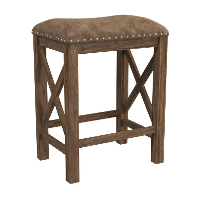 Set Of 2 Willow Bend Counter Height Barstool Walnut/Brown- Hillsdale Furniture - Image 3