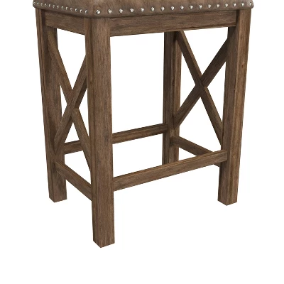 Set Of 2 Willow Bend Counter Height Barstool Walnut/Brown- Hillsdale Furniture - Image 9
