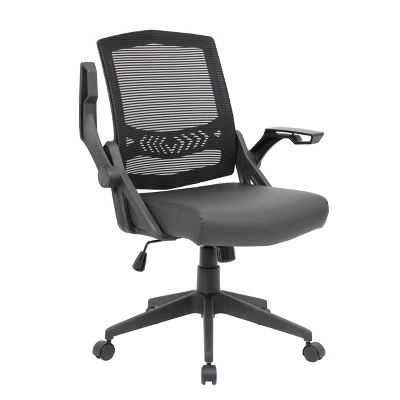 Mesh Flip Arm Task Chair Black - Boss Office Products - Image 6