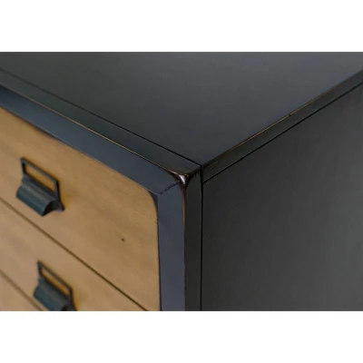 Payton Mid-Century Wood Lateral File Storage File Drawer Black - Martin Furniture - Image 5