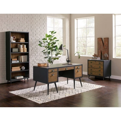 Payton Mid-Century Wood Lateral File Storage File Drawer Black - Martin Furniture - Image 11