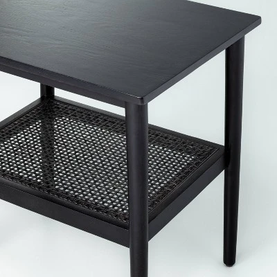 Wood & Cane Square Accent Side Table - Hearth & Hand™ With Magnolia - Image 4