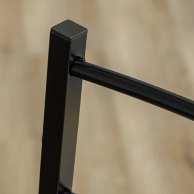 HOMCOM Kitchen Table And Chairs For 4, Modern Dining Table Set With Padded Sponge Cushion Chairs And Marble Textures Dining Table, Light Gray, Black - Image 4