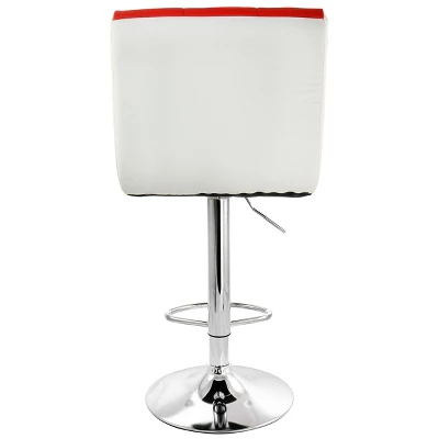Elama 2 Piece Faux Leather Tufted Bar Stool Set - Image 3