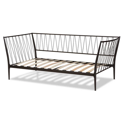 Twin Lysa Metal Daybed Black - Baxton Studio - Image 2