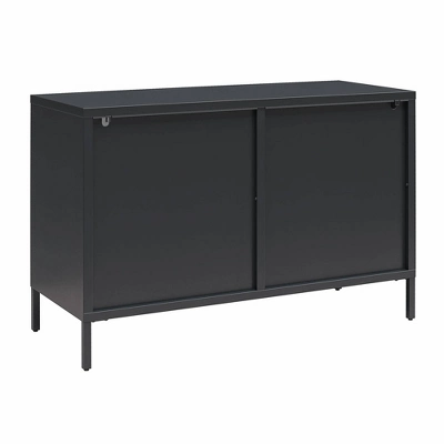 Luna Wide 2 Door Accent Cabinet With Fluted Glass - Mr. Kate - Image 5