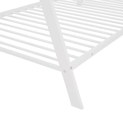 Metal Floor Play House Bed With Slat Tent Bed Frame-ModernLuxe - Image 8