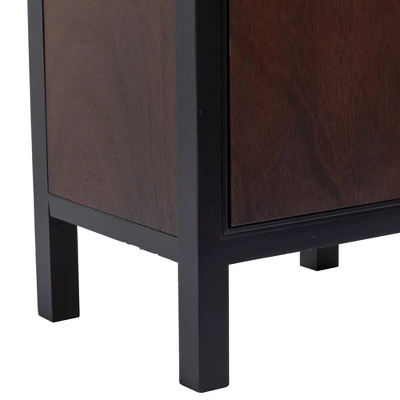 Contemporary Small Wood Cabinet Dark Brown - Olivia & May - Image 12