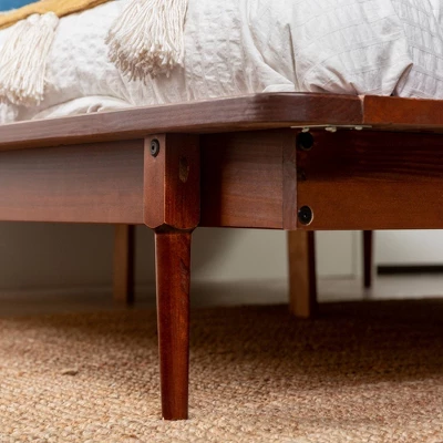 Boho Solid Wood Spindle Platform Bed - Saracina Home - Image 5