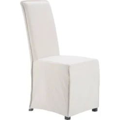 Set Of 2 Grayson Slipcover Dining Chair Ivory - Finch